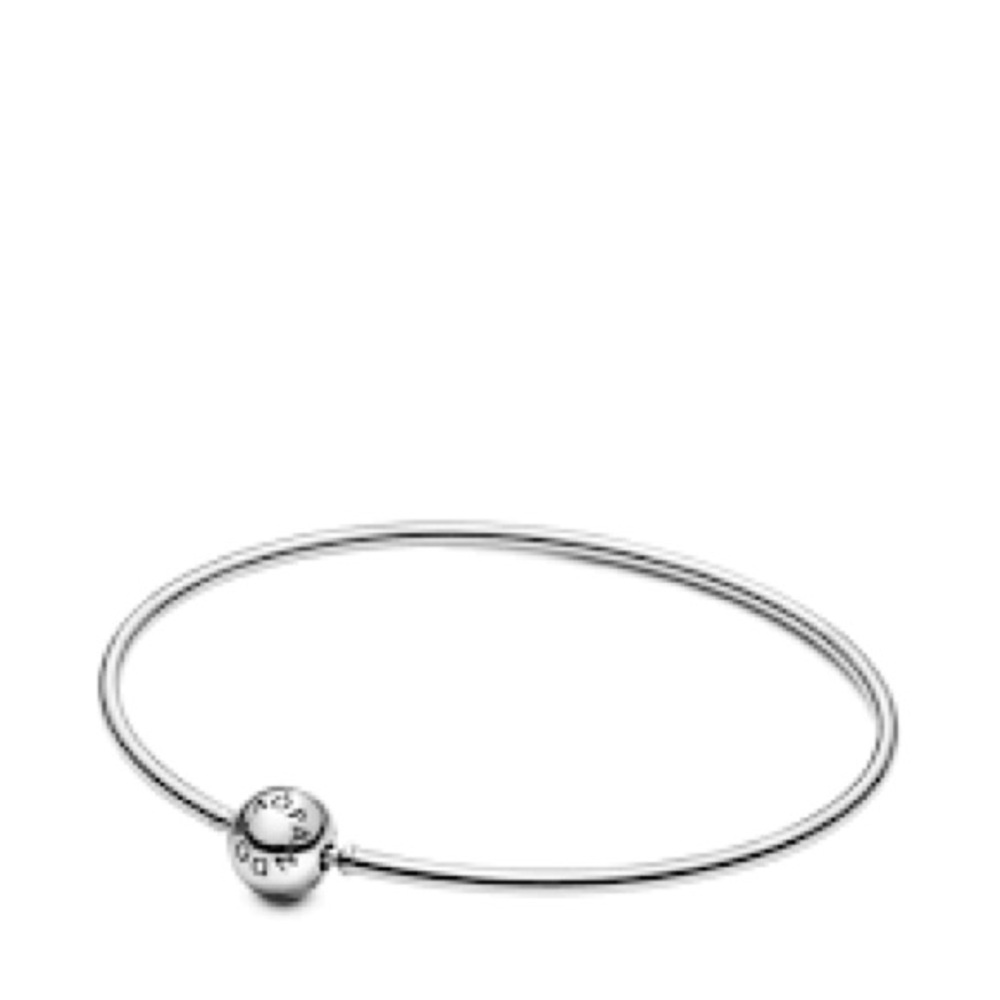 PANDORA Bangle Bracelet Sterling Silver Charm Bracelet Classic